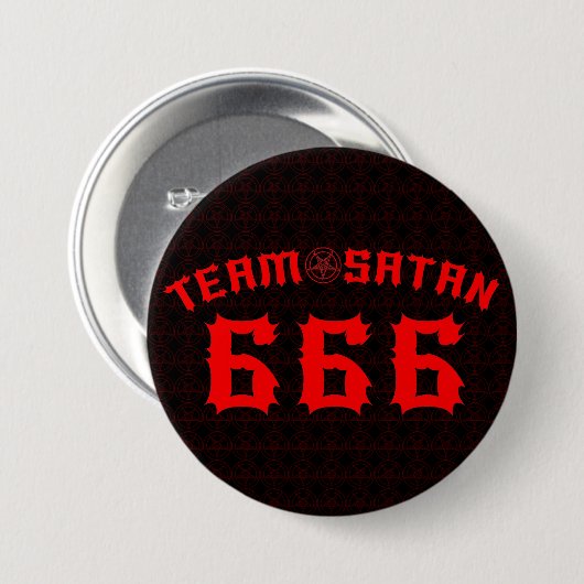 Team Satan Ronde Button 7,6 Cm (Voorkant /achterkant)