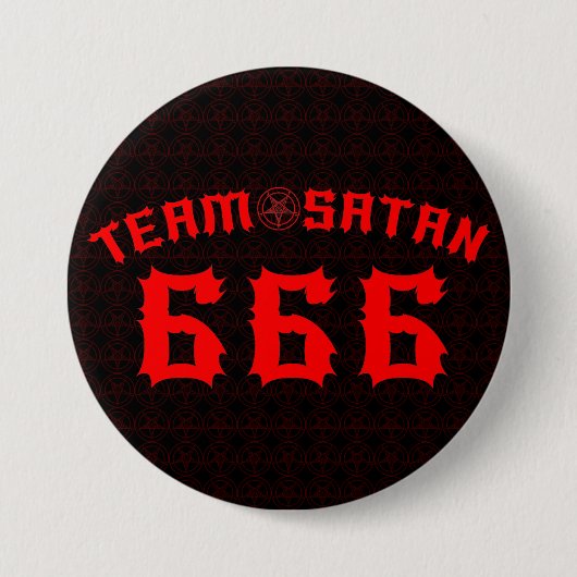 Team Satan Ronde Button 7,6 Cm (Voorkant)