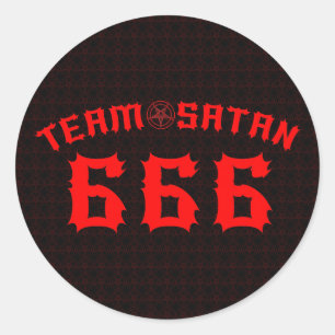 Team Satan Ronde Sticker