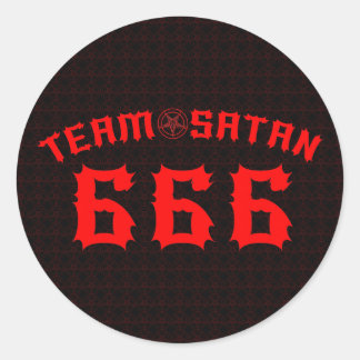 Team Satan Ronde Sticker