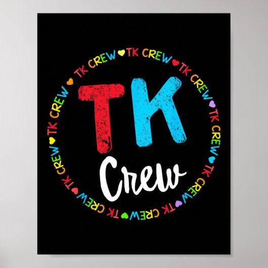 Team School Overgangsklas Team Tk Bemanning Poster (Voorkant)