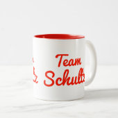 Team Schultz Tweekleurige Koffiemok (Voorkant rechts)