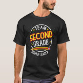 Team Second Grade  Squad Leader  Back to School T-shirt (Voorkant)