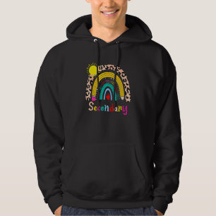 Team Secundair Team Terug Naar School Regenboog Ki Hoodie