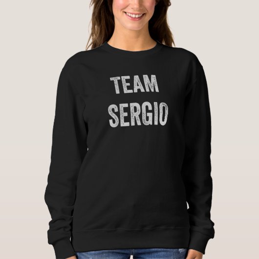 Team Sergio Ga Sergio Aanhanger Juichen Fan Trui (Voorkant)