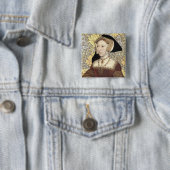 Team Seymour - Portret van Koningin Jane Seymour Vierkante Button 5,1 Cm (In situ)