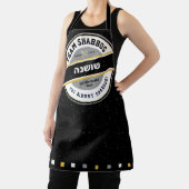 Team Shabbos HIS/HERS Schort op Zwart met Hebreeuw (Insitu)