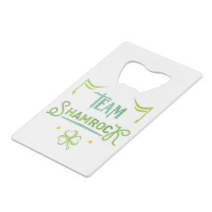 Team Shamrock Creditkaart Flessenopener