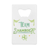 Team Shamrock Creditkaart Flessenopener (Achterkant)