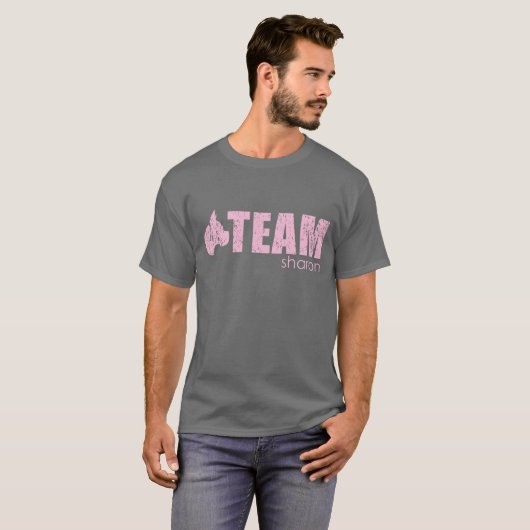 Team Sharon grijs t-shirt (Voorkant volledig)