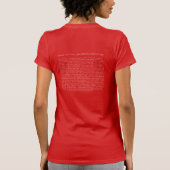 Team Shirt (ontwerp overzicht vrouwen) (Achterkant)