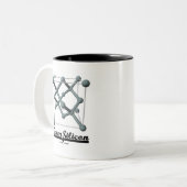 Team Silicon Silicium Eenheidscelstructuur Tweekleurige Koffiemok (Voorkant links)