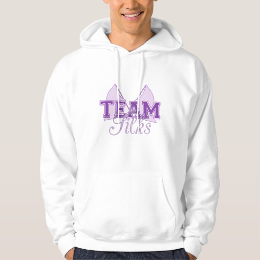 Team Silks Paars Hoodie (Voorkant)