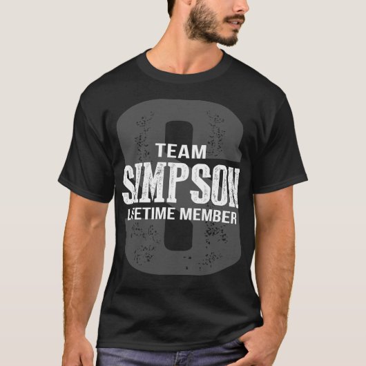 Team SIMPSON-lid voor het leven T-shirt (Voorkant)
