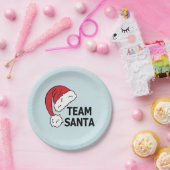 Team Sinterklaas, Cool Kerstcadeau Papieren Bordje (Feest)