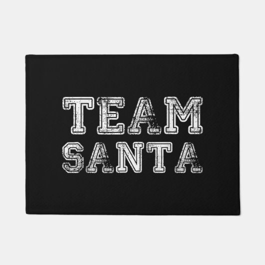 Team Sinterklaas Funny Kerstmis Deurmat (Voorkant)