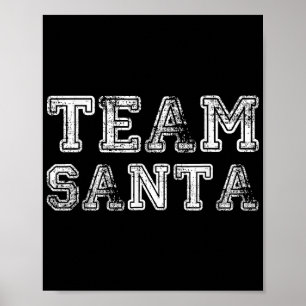 Team Sinterklaas Funny Kerstmis Poster
