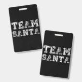 Team Sinterklaas Grappige Kerstmis Badge (Voor- en achterkant)