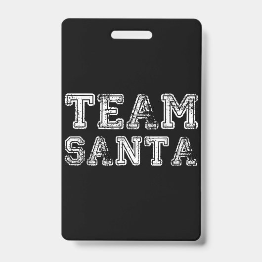 Team Sinterklaas Grappige Kerstmis Badge (Voorzijde)
