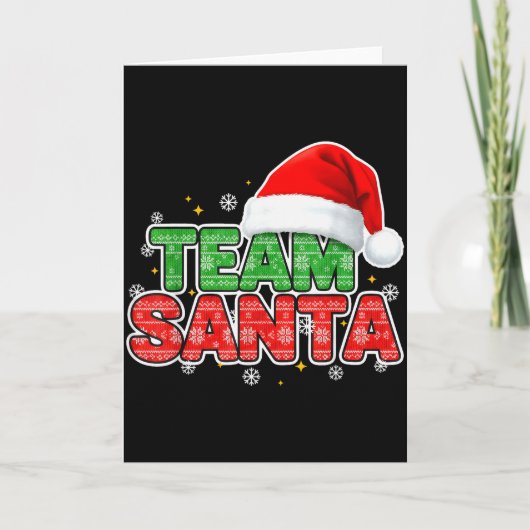 Team Sinterklaas Kerst, Squad En Familie Kaart (Voorkant)