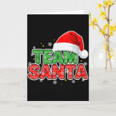 Team Sinterklaas Kerst, Squad En Familie Kaart (Gele Bloem)