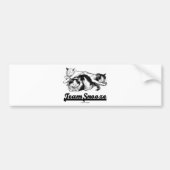 Team Snooze (drie smoesende snackkatten) Bumpersticker (Voorkant)