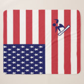 Team Snowboard Verenigde Staten Sherpa Deken (Voorkant (horizontaal))