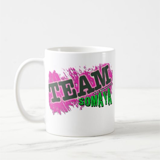 TEAM SOMAYA - groen Koffiemok (Links)