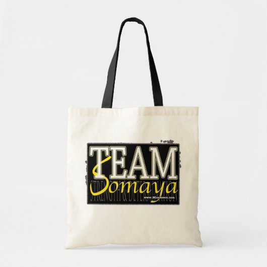 TEAM SOMAYA - zwart Tote Bag (Voorkant)