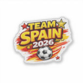 TEAM SPANJE 2026 Fan | Patriottisch Spanje Voetba Sticker (Voorkant)