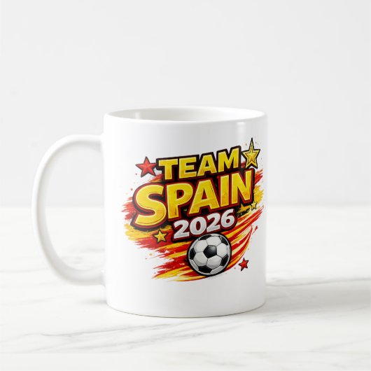 TEAM SPANJE 2026 Mok | Patriotisch Spanje Voetbal (Links)