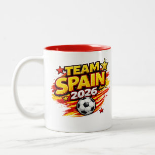 TEAM SPANJE 2026 Mok   Patriotisch Spanje Voetbal