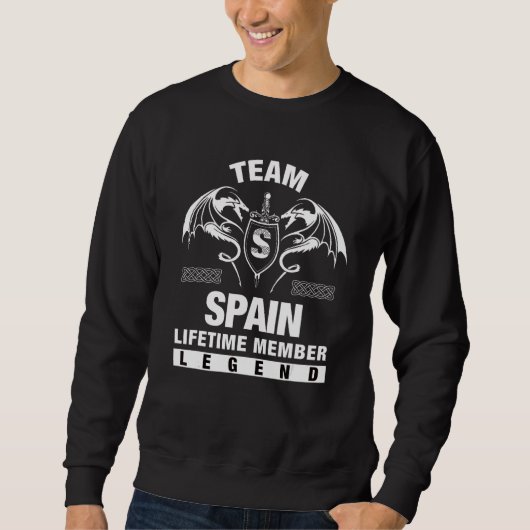 Team Spanje Leeftijd Lid Trui (Voorkant)