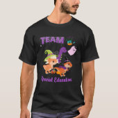 Team SPED Dinosaur Halloween Witch SPED Squad Kind T-shirt (Voorkant)