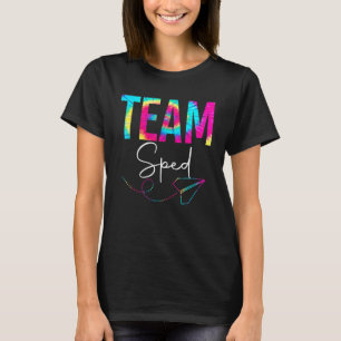 Team Speed Tie Dye Speed Leraar Speciaal onderwijs T-shirt