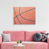 Team Spirit_Basketball texture_Hoops Lover Canvas Afdruk (Insitu (Woonkamer))