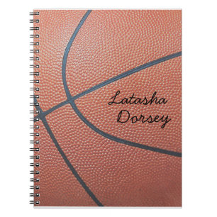 Team Spirit_Basketball textuur_Autografie Stijl Notitieboek