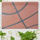 Team Spirit_Basketball textuur kijken Theedoek (Gevouwen)