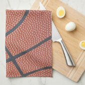 Team Spirit_Basketball textuur kijken Theedoek (Quarter Fold)