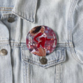 Team Spirit Foto Knop Speld - Lichte Tekst Ronde Button 7,6 Cm (In situ)