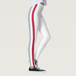 Team Spirit of Ohio, scharlaken, witte en zwarte Leggings