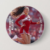 Team Spirit Photo Button Pin - Lichte tekst (Voorkant)