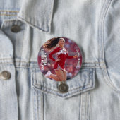 Team Spirit Photo Button Pin - Lichte tekst (In situ)