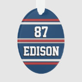 Team Spirit Red White en Blue Ornament (voorkant)