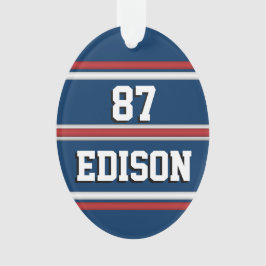 Team Spirit Red White en Blue Ornament