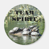 Team Spirit Turtles Motivatie Magneet (Voorkant)