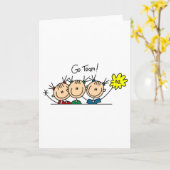Team Sport Cheerleading Tshirts en geschenken Kaart (Gele Bloem)