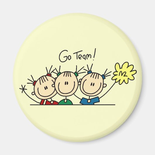 Team Sport Cheerleading Tshirts en geschenken Magneet (Voorkant)