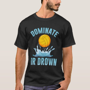 Team Sport domineren of verdrinken water polo Mann