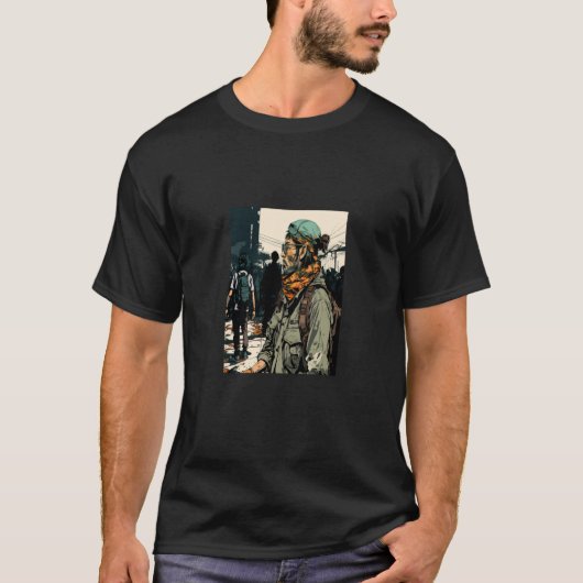 Team Sport Retro Airsoft Player T-shirt (Voorkant)
